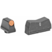 Picture of XS Sights DXT2 Big Dot  Tritium Night Sights  Suppressor Height  Orange Front and Black Rear  For Glock 17/19/22/23/24/26/27/31/32/33/34/35/36/45  Taurus G3c/GX4/New Production G3  Walther PDP GL-0015P-5N