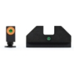 Picture of XS Sights F8 Night Sight  Fits Glock Models  20 21 29 30 30S 37 40 41  Green with Orange Outline Front  Green Rear  Tritium Front/Rear GL-F007P-5