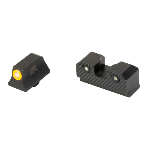 Picture of XS Sights R3D 2.0  Suppressor Height Night Sight  For Glock 43  Orange Front Outline  Green Front/Rear Tritium GL-R206P-6N