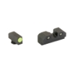 Picture of XS Sights R3D 2.0  Tritium Night Sight  For Glock 17/19/22/23/24/26/27/31/32/33/34/35/36  Green Front Outline  Green Tritium Front/Rear GL-R201P-6G