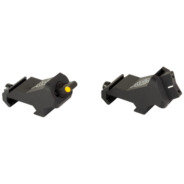 Picture of XS Sights XTI2 DXS Rifle Sights  Ember Standard Dot Orange  45 Degree Offset for AR Rifles  Steel/Blued AR-0008-1N
